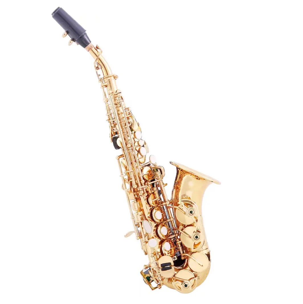 Messing Key High B Saxofoon Goud Kleur Gelakt Alt B Flat Saxofoon Groothandel