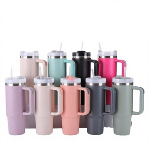 40 oz Insulated Stainless Steel Tumbler with Handle and for Double Wall Vacuum BPA Free Large Capacity Business Gift - Product Image 2