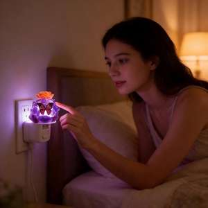 Lámpara <span class=keywords><strong>de</strong></span> Resina con Virutas <span class=keywords><strong>de</strong></span> Cristal Natural, Luces Nocturnas Creativas para Decoración del Hogar y Dormitorio, Diseño <span class=keywords><strong>de</strong></span> <span class=keywords><strong>Piedra</strong></span> Original, Venta al Por Mayor - Product Image 2