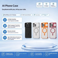 Nouvelle Coque de Téléphone Tendance avec Traducteur Intelligent IA pour iPhone 17 Pro Max 16 Pro Max 15 14 et Écouteurs TWS avec Mode Réunion et Capture