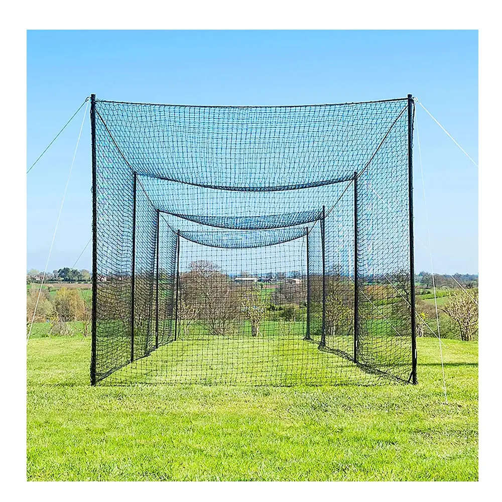 #60 Polyethylene Baseball Hitting Net Softball Practice Net 70'x12'x12' Baseball Batting Cage Net