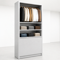 Vitrine de présentation de vêtements sur pied sur mesure pour le commerce de détail, rangement de vêtements, aménagement de magasin