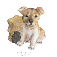 Résine artisanat jardin ornement animal plante pot jardin fleur pot chien figurine