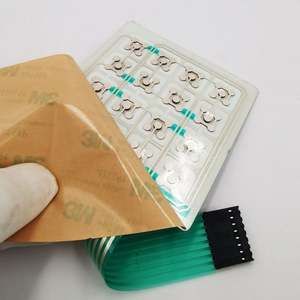 Clavier tactile antistatique en plastique, métal, OEM, avec superposition graphique personnalisée, interrupteur à membrane fine, clavier à dôme, résistant aux rayures - Product Image 1