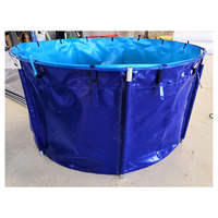 Bassin de pisciculture en bâche PVC avec cadre robuste sur mesure pour l'aquaculture de poissons vivants et le stockage d'eau