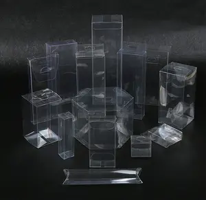 Caixa de plástico transparente dobrável, caixa de plástico transparente para embalagem de animais de estimação