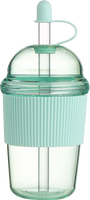 Bouteille d'eau Tritan sans BPA de 10,8 oz avec logo personnalisé, bouteille d'eau en plastique Tritan de 430 ml avec couvercle à vis, bouteille de boisson de motivation OEM