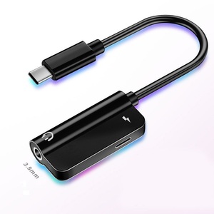 <span class=keywords><strong>Cable</strong></span> de <span class=keywords><strong>carga</strong></span> rápida de audio de a 3,5mm <span class=keywords><strong>2</strong></span> en 1 <span class=keywords><strong>tipo</strong></span> C A Adaptador de cargador de conector de auriculares - Product Image 2