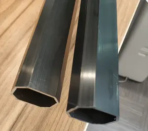 6061 tubo di alluminio nero anodizzato per la decorazione