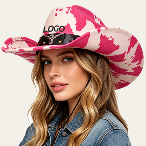 Sombrero Fedora <span class=keywords><strong>de</strong></span> Estilo Moderno y Económico, Unisex, <span class=keywords><strong>de</strong></span> Fieltro Suave, con Estampado <span class=keywords><strong>de</strong></span> Cebra y Leopardo, <span class=keywords><strong>en</strong></span> Oferta, Accesorio Casual para Exteriores, Sombreros <span class=keywords><strong>de</strong></span> Vaquero - Product Image 2