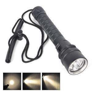 Đèn pin lặn ánh sáng vàng 3000K 3 đèn <span class=keywords><strong>LED</strong></span> Đèn lặn chuyên nghiệp Tỷ lệ chống nước cao nhất Đèn pin IP68 dưới nước 50-80m - Product Image 6