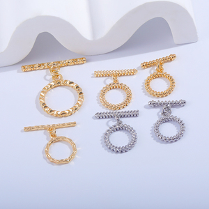 Chất lượng cao bán buôn 18K vàng 20mm <span class=keywords><strong>Toggle</strong></span> móc cho đồ trang sức làm Dây chuyền kết nối Ốc Vít Vòng đeo tay móc phụ kiện - Product Image 1