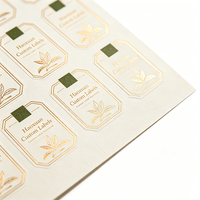 Etiquetas Adhesivas Personalizadas Haoxuan para Cajas de Regalo de Té, Papel de Arte Premium con Impresión en Lámina Dorada para Decoración de Empaques