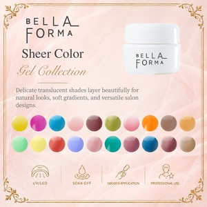 Excellente collection professionnelle BellaForma Sheer Color, fournitures pour ongles, gel UV LED à retirer par trempage - Product Image 1
