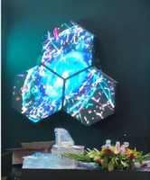 M-shine Venta caliente personalizada creativa forma irregular pantalla LED cabina de DJ para KTV y bar panel de pantalla LED a todo color