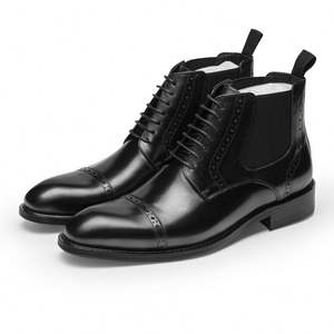 Nouvelles Bottines Chelsea Décontractées pour Hommes en Cuir Véritable, Légères et Confortables, Idéales pour l'Hiver et les Occasions Formelles – Collection 2025 de Haute Qualité et Sur Mesure - Product Image 4