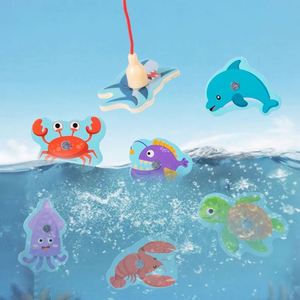 Jeu de pêche magnétique en bois pour enfants, créatif et écologique, sur le thème des créatures marines - Product Image 3