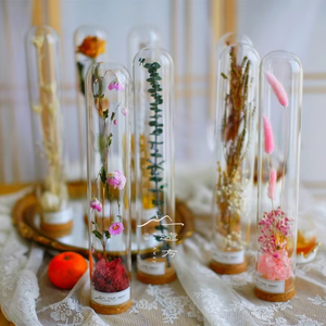 Tappo in Sughero Rialzato <span class=keywords><strong>con</strong></span> Fiore di Rosa Essiccato per Decorazione e Conservazione, Ideale per Accessori Fai-da-te e Sigillatura Bottiglie per San Valentino - Product Image 3