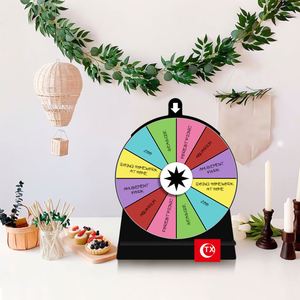 Rueda de premios giratoria de colores borrable a color, Ruleta de la Fortuna Editable, Juego de beber para adultos, para aulas y supermercados - Product Image 2