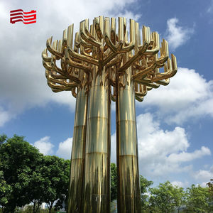 Mostre all'aperto di sculture in metallo che mostrano arte astratta di artisti locali e opere in metallo mostrano lo spirito della comunità - Product Image 3