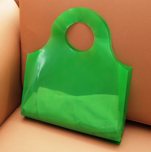 Bright Green Eye-Catching Shopping Bag Vibrant PE Bag for Store Promotions Brand Advertising Eco-friendly Shopping Bags