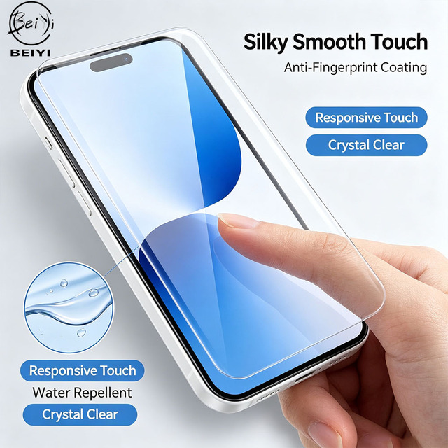 Hot New Releases Full Cover Black Silk Print Anti-Spy Anti-Scratch 2.5D 9H Tempered Glass for 18 Fold Screen