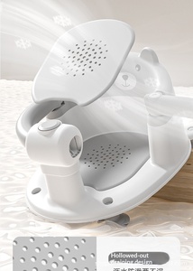 Asiento de Baño Portátil de Plástico para Bebés, Silla para Sentarse para Bebés de 3 Meses o Más, Accesorio Imprescindible para la Hora del Baño - Product Image 6