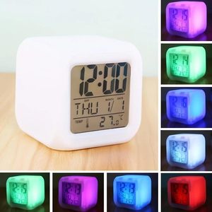 New Fashion Sublimation <b>Led</b> Color Children Seven Color Digital Alarm <b>Clock</b> - Product Image 4