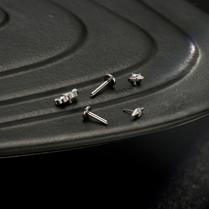 G23 Solid Titanium Ear Studs Star Cz <strong>Gem</strong> Labret Lip Cartilage Tragus Piercing Helix Ear Piercing <strong>Jewelry</strong> 16G - Product Image 5