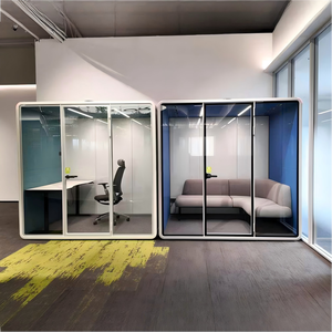 Cabina de Oficina Insonorizada y Elegante para 2-4 Personas, Cabina Acústica para Reuniones, Uso en Interiores - Product Image 1