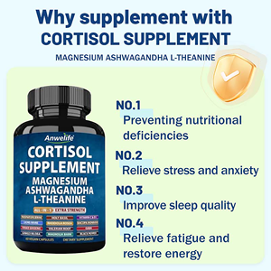 Kapsul Penenang Tidur Pereda Stres Kadar Kortisol Suplemen Magnesium dengan Magnesium Ashwagandha L-Theanine Pengatur Detoksifikasi - Product Image 3