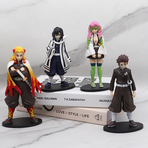 Figurine de dessin animé <span class=keywords><strong>Demon</strong></span> <span class=keywords><strong>Slayer</strong></span>, jouets en PVC Kimetsu no Yaiba Kamado Tanjirou Kamado Nezuko, modèle d'action, Offre Spéciale - Product Image 2