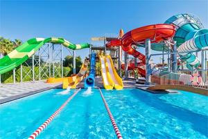 Parc <span class=keywords><strong>aquatique</strong></span> extérieur pour enfants, <span class=keywords><strong>jeux</strong></span> aquatiques, grand toboggan en spirale en métal et fibre de verre dans la piscine - Product Image 2
