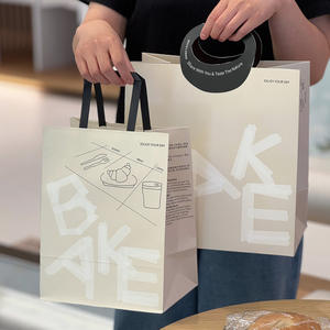 Bolsa <span class=keywords><strong>de</strong></span> Papel Sostenible <span class=keywords><strong>de</strong></span> Estilo Clásico, Moda Urbana Ecológica, Empaque <span class=keywords><strong>de</strong></span> Marca Respetuoso con el Medio Ambiente - Product Image 5