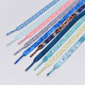 Lacets plats pour chaussures de sport, lacets fantaisie mixtes personnalisés, concevez vos propres lacets, fabrication de lacets - Product Image 2