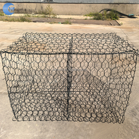 Panier gabion en treillis métallique hexagonal galvanisé à prix compétitif pour murs de soutènement, boîte gabion tissée