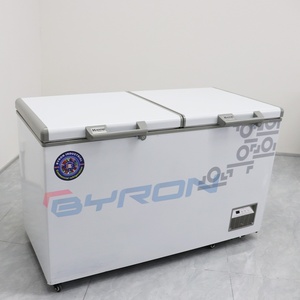 ตู้แช่แข็งฝาท็อปแบบเปิดด้านบน ประตูคู่ สำหรับธุรกิจ แช่แข็งเร็ว รักษาความสดได้นาน - Product Image 4