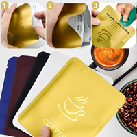 Sachet d'emballage pour café filtre, pochette extérieure en film couleur personnalisée, sac en plastique haute durabilité pour café et thé