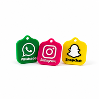Étiquettes NFC en silicone souple NTAG213, forme personnalisée, logo imprimé, autocollants NFC, étiquettes RFID pour l'interaction sur les réseaux sociaux