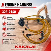 Faisceau de câblage d'excavatrice KAKALAI 323-9140, faisceau de câblage moteur C9 pour excavatrice CAT 330D 336D 336D2
