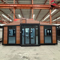 Maison préfabriquée pliable et extensible avec cuisine et salle de bain, maisons conteneurs portables, bureau de camping préfabriqué