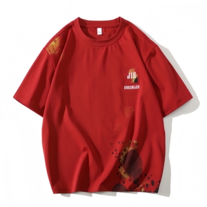 Camiseta de Hombre de Alta Calidad, Estilo Retro, Deportiva, Casual, Transpirable, Holgada, Cuello Redondo, Manga Corta, 100% Algodón, para Verano - Product Image 3