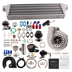 MaXpeedingrods GT35 Turbo kiti Wastegate + Intercooler + Honda F22 F22 motor için yağ hatları - Product Image 1