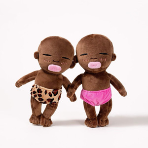 Nouvelle poupée en peluche noire amusante Natasha, jouet créatif et original, compagnon étrange, rembourrage en coton PP, figurine en peluche douce à câliner, cadeau - Product Image 6
