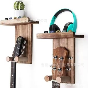 Soporte de Pared para Guitarra de Madera Maciza, Soporte para Ukelele, Bajo, Erhu, Tipo Gancho, Soporte Duradero para Instrumentos Musicales, para Uso en Sala de Estar - Product Image 3