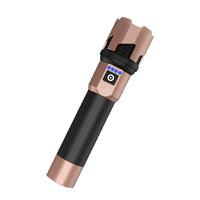 Lampe torche tactique YesFire haute intensité rechargeable, étanche IP65, portable, ultra-lumineuse, longue portée, laser blanc, longue durée, pour le camping