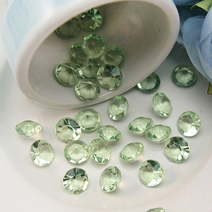 Confettis de table de mariage en cristal, décorations en <span class=keywords><strong>perles</strong></span> acryliques en forme de diamant pour centres de table de mariage - Product Image 2