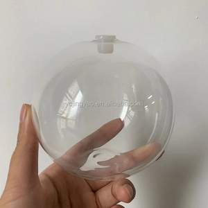 Custom Made Clear Borosilicate Flat Bottom <strong>Glass</strong> Ball <strong>Sphere</strong> in Silicone Plug - Product Image 3