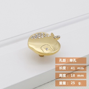 Modern Small Single-Hole Zinc Alloy Furniture Handle <b>Knob</b> Set for Kitchen Bedroom Wardrobe Dressers-Durable Easy Installation - Product Image 4
