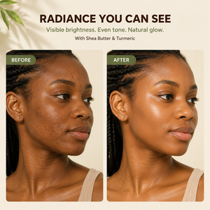 Loción Corporal Iluminadora con Manteca de Karité y Cúrcuma, Hidratante, Ligera, No Grasosa, Reparadora de la Piel, Crema Corporal, Marca Privada OEM - Product Image 4